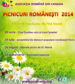 picnicuri 2014 asociatia romana din canada arcanada